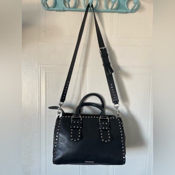 Rebecca Minkoff Midnighter Medium Satchel Shoulder Crossbody Handbag - Picture 4 of 16